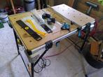 Wolfcraft master cut 2600 werktafel, Ophalen, Zo goed als nieuw, 70 tot 120 cm, Inklapbaar