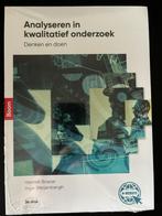 Analyseren in kwalitatief onderzoek (denken en doen), Boeken, Boom, Zo goed als nieuw, Beta, HBO
