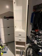 Witte Kolomkast met Lades en Planken., Ophalen of Verzenden, Zo goed als nieuw, Met lade(s), 150 tot 200 cm