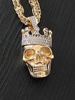 14 karaats gouden KingSkull, Sieraden, Tassen en Uiterlijk, Bedels, Overige merken, Ophalen of Verzenden, Zo goed als nieuw, 1 bedel