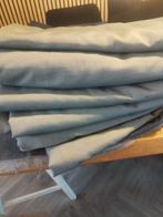 6 Ikea gordijnen groen/grijs 140x260cm, Huis en Inrichting, Ophalen of Verzenden, Gebruikt