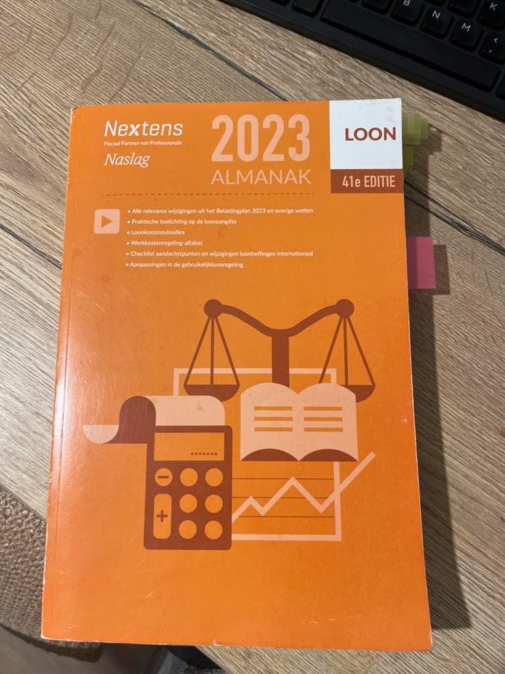 Nextens Loon Almanak 2023, Boeken, Studieboeken en Cursussen, Gelezen, HBO, Beta, Ophalen of Verzenden