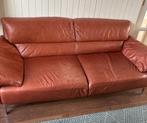 Leren bank 2 1/2 zits, Huis en Inrichting, Ophalen, 150 tot 200 cm, Tweepersoons, Zo goed als nieuw