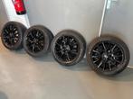 Mini velgen en banden zwart 16 inch zomerset styling 495 org, Gebruikt, 16 inch, Banden en Velgen, Ophalen of Verzenden