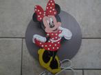 Minnie mouse wandlamp kapstok letters, Ophalen of Verzenden, Nieuw, Lamp