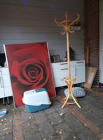 Kapstok, schilderij, roos, mandje, kattenbak, Gebruikt, Ophalen of Verzenden, Staande kapstok, 150 tot 200 cm