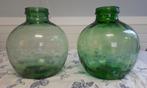 2 grote bolle flessen, Ophalen, Overige kleuren, Minder dan 50 cm, Glas