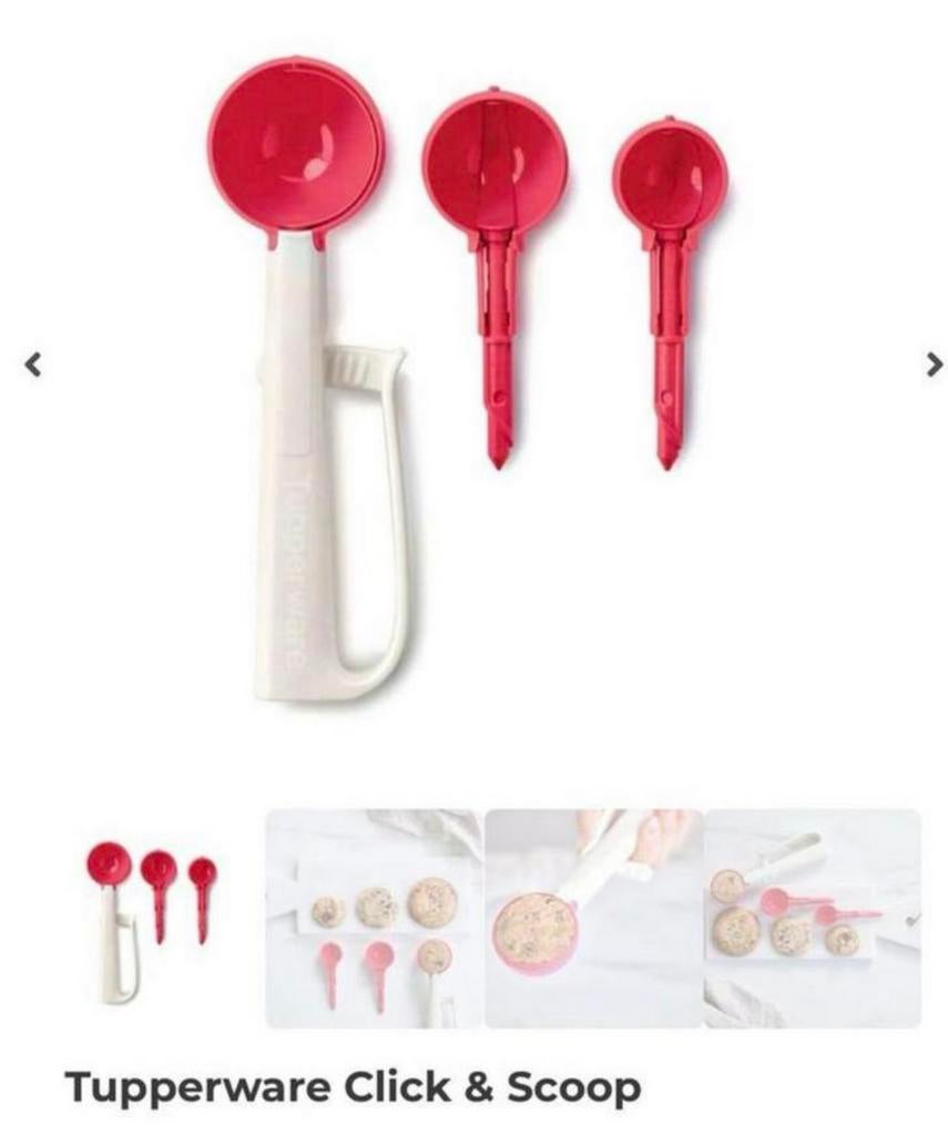 Tupperware Click ‘n Scoop, Huis en Inrichting, Keuken | Tupperware, Nieuw, Overige typen, Ophalen of Verzenden