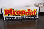 Reclame lichtbak van Picoprint, Verzamelen, Merken en Reclamevoorwerpen, Ophalen of Verzenden, Gebruikt, Lichtbak of (neon) lamp