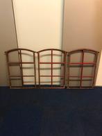 3 gietijzeren stalramen ., Doe-het-zelf en Verbouw, Glas en Ramen, Ophalen of Verzenden, Zo goed als nieuw, Minder dan 80 cm, Overige typen