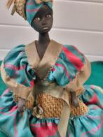 -Pop vintage donkere vrouw afrikaans, Verzamelen, Poppen, Ophalen of Verzenden, 'T Olde Gre-j, Info@toldegrej.nl, Endepoelstraat 20f Didam