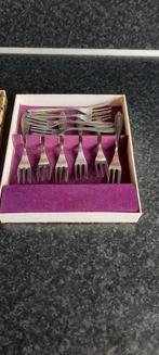 oude verzilverde gebaksvorkjes 10 stuks, Ophalen of Verzenden