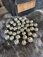 Oude zilveren glaskralen ketting, Ophalen of Verzenden
