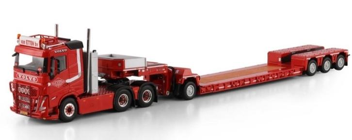 WSI VOLVO FH5 + DIEPLADER - LOONBEDRIJF VAN ETTEN, Hobby en Vrije tijd, Modelauto's | 1:50, Nieuw, Bus of Vrachtwagen, Wsi, Ophalen of Verzenden