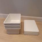 4x IKEA sockerbit opbergboxen met deksel, Overige typen, Minder dan 50 cm, Ophalen of Verzenden, Minder dan 40 cm