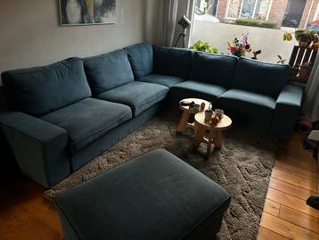 Blauwe IKEA Kivik Hoekbank - afbeelding 4