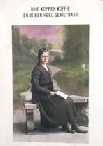 Prent Koffiedrinken., Gebruikt, Ophalen of Verzenden, Voor 1940, Prent