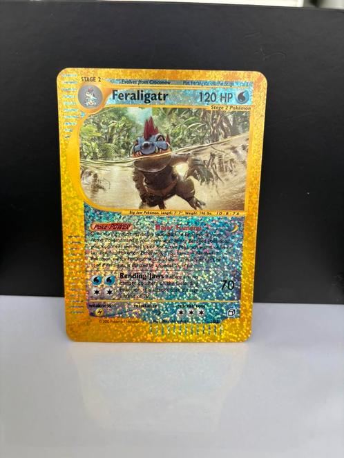 Feraligatr boxtopper, Hobby en Vrije tijd, Verzamelkaartspellen | Pokémon, Zo goed als nieuw, Meerdere kaarten, Foil, Ophalen of Verzenden