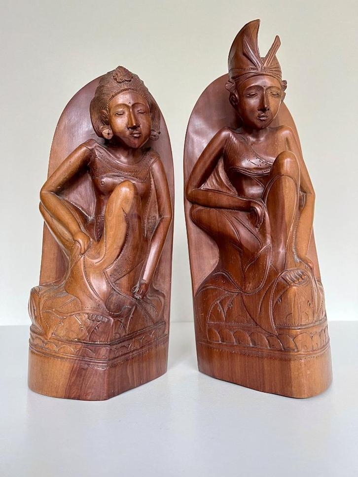 Fraaie Balinese boekensteunen Bali Balinees Indonesië, Antiek en Kunst, Kunst | Niet-Westerse kunst, Ophalen of Verzenden