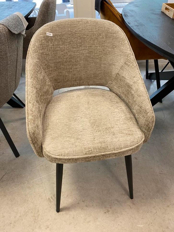 Eetkamerstoel Merel beige, Huis en Inrichting, Stoelen, Nieuw, Eén, Zwart, Ophalen of Verzenden