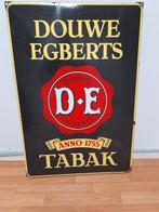 Oud emaille reclamebord Douwe Egberts Tabak, Verzamelen, Ophalen, Gebruikt, Reclamebord