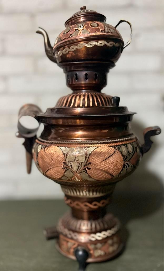 Antieke Samovar van Koper, Antiek en Kunst, Antiek | Koper en Brons, Koper, Ophalen of Verzenden