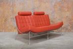 ZGANieuw! rode leren Leolux Volare design bank, Leolux, Leolux, Design, 150 tot 200 cm