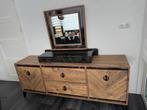 Dressoir met Spiegel, Huis en Inrichting, Kasten | Dressoirs, Ophalen, 150 tot 200 cm, Zo goed als nieuw, Met lade(s)