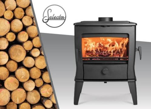 Gietijzeren houtkachel Selecta 45 (cm) met zijlader, Huis en Inrichting, Kachels, Nieuw, Vrijstaand, Houtkachel, Hout, Ophalen of Verzenden