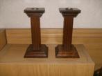 kandelaars eiken, Gebruikt, Ophalen of Verzenden, Hout, Kandelaar