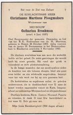 Christianus M. Ploegmakers 1883 Heesch + 1950 Eindshoven, Verzamelen, Verzenden, Bidprentje