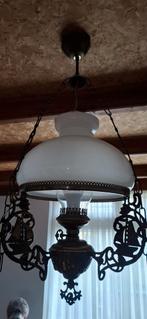 Antieke hanglamp met scheepsmotieven, Huis en Inrichting, Lampen | Hanglampen, Antiek, Gebruikt, 50 tot 75 cm, Ophalen of Verzenden