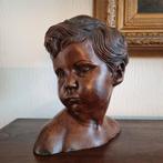 Sculptuur kinderhoofd van de Paridon broers. Gemerkt 242 V.V, Antiek en Kunst, Ophalen of Verzenden