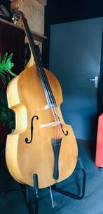 contrabas, Muziek en Instrumenten, Strijkinstrumenten | Contrabassen, Ophalen, Gebruikt, 3/4-contrabas, Met koffer