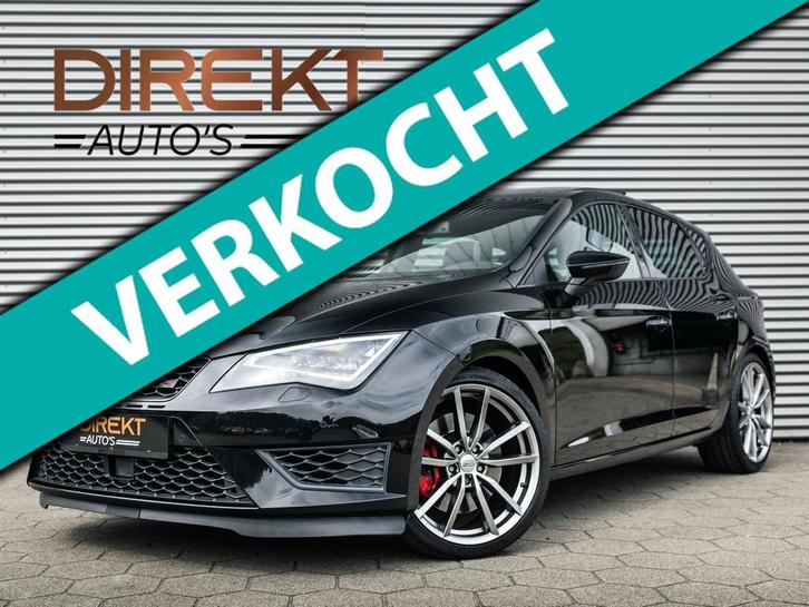 SEAT Leon 2.0 TSI Cupra PANO SEATSOUND LANE FRONT ASSIST, Auto's, Seat, Bedrijf, Te koop, Leon, ABS, Adaptive Cruise Control, Airbags