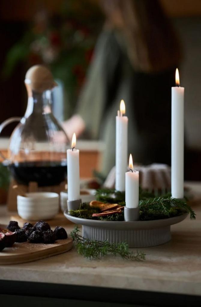 Nieuw, Maria Kandelaar van Sagaform in een bruin/beige kleur, Diversen, Kerst, Nieuw, Ophalen of Verzenden