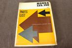 Honda 125cc 150cc CB92 CB95 CA95 1960 motorcycle  parts list, Ophalen of Verzenden, Honda