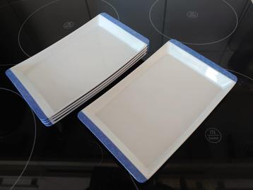 6 melamine bordjes schaaltjes Swissair beschikbaar voor biedingen