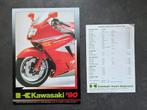 Kawasaki 1990 motorfietsen motor folder met prijslijst, Ophalen of Verzenden, Overige merken