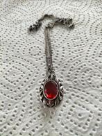 Prachtige antieke zilveren granaat ketting., Sieraden, Tassen en Uiterlijk, Verzenden, Zilver, Ketting
