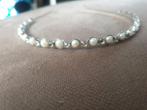 Diadeem met pareltjes & steentjes voor bruid of bruidsmeisje, Ophalen of Verzenden, Zo goed als nieuw, Wit, Accessoires