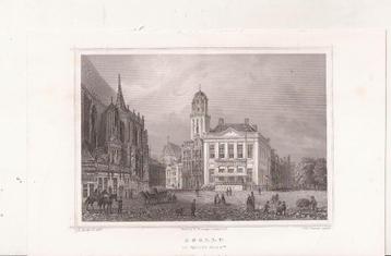 Zwolle De Groote Markt ca. 1860 Terwen beschikbaar voor biedingen