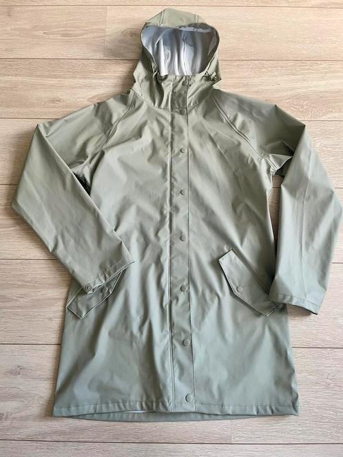 HEMA licht grijze dames regenjas rain coat regen jas maat S, Kleding | Dames, Jassen | Zomer, Zo goed als nieuw, Maat 36 (S), Grijs