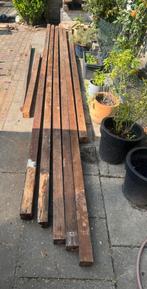 Hardhout palen, Tuin en Terras, Ophalen, Palen, Zo goed als nieuw, Hardhout