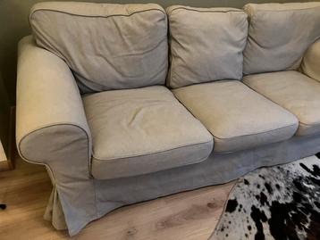 IKEA Ektorp hoezen driezitsbank lichtgrijs - afbeelding 3