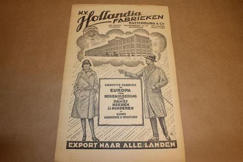 Originele advertentie/affiche - Hollandia Fabrieken - 1928 !, Verzamelen, Merken en Reclamevoorwerpen, Gebruikt, Reclamebord, Ophalen of Verzenden