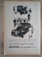 Originele Austin advertentie uit 1947, Verzenden, Zo goed als nieuw, Overige merken