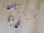 Vintage LBVYR sieradenset, Ophalen of Verzenden, Nieuw, Blauw, Overige materialen