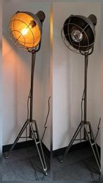 Industriele staande lamp, Huis en Inrichting, Ophalen, Zo goed als nieuw, Glas, 150 tot 200 cm