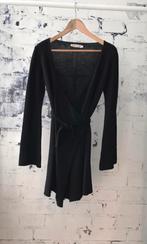 Moost wanted Zen knitted wrap dress maat XS/S, Kleding | Dames, Jurken, Verzenden, Zwart, Maat 36 (S), Gedragen